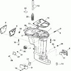 E10TVX4SIC 4-stroke, elec start, tiller, 25 in shaft, wht Кожух Выхлопа