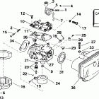 E15WRSIR commercial, rope start, tiller, 15 in shaft Карбюратор