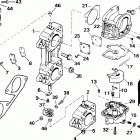 E200WPXSIF commercial, elec start, TNT, 25 in shaft Carburetor & linkage