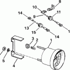 E200WPXSIF commercial, elec start, TNT, 25 in shaft Trim / tilt gauge kit