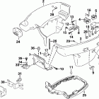 E25PL4SIC 4-Stroke, Elec. Start, TNT, 15 IN. shaft Нижний кожух двигателя