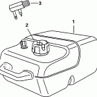 E25TEL4SIC 4-Stroke, Elec. Start, Tiller, 20 IN. shaft Топливный бак - 6 галлон