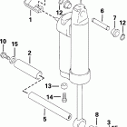 E25TEL4SIC 4-Stroke, Elec. Start, Tiller, 20 IN. shaft Цилиндр наклона