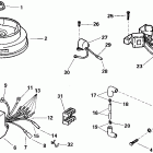 E5RL4SIE 4-stroke, rope start, tiller, 20 in shaft Зажигание