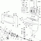 E6R4SIE 4-stroke, rope start, tiller, 15 in shaft Редуктор
