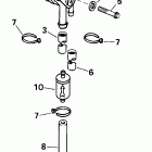 E6R4SIE 4-stroke, rope start, tiller, 15 in shaft ТОПЛИВНЫЙ НАСОС