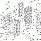 E70PL4SIA 4-Stroke, Elec. Start, TNT, Blue, 20 IN. shaft Цилиндр & Картер