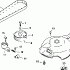 E70PL4SIA 4-Stroke, Elec. Start, TNT, Blue, 20 IN. shaft Pulley & timing