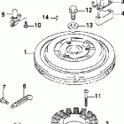 E70PL4SIA 4-Stroke, Elec. Start, TNT, Blue, 20 IN. shaft Маховик