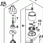 E70PL4SIA 4-Stroke, Elec. Start, TNT, Blue, 20 IN. shaft Стартер
