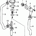 E70PL4SIA 4-Stroke, Elec. Start, TNT, Blue, 20 IN. shaft ТЕРМОСТАТ