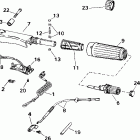 E8RVL4SIC 4-stroke, rope start, tiller, 20 in shaft, wht Румпель