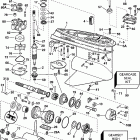 RE150FCSIF FFI, elec start, TNT, 25 in shaft, wht, cntr rotate Gearcase - standard rotation - fpl - fl models
