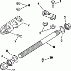 RE150FCSIF FFI, elec start, TNT, 25 in shaft, wht, cntr rotate Двойной Соединитель Управления
