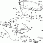 RE150FCSIF FFI, elec start, TNT, 25 in shaft, wht, cntr rotate Нижний кожух двигателя