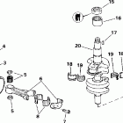 BE30BASSR Rope Start, Tiller, 15 IN. shaft, N/A USA Коленчатый вал & Поршень