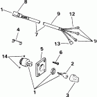 E10R4SSE 4-Stroke, Rope Start, Tiller, 15 IN shaft Ignition switch & cable - 9.9