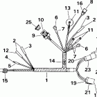 E10R4SSE 4-Stroke, Rope Start, Tiller, 15 IN shaft Motor cable - remote electric