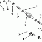 E10R4SSE 4-Stroke, Rope Start, Tiller, 15 IN shaft Шланг подачи топлива & подсос