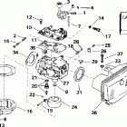 E15WRSSC Commercial, Rope Start, Tiller, 15 IN shaft Карбюратор