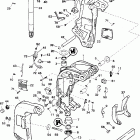 E225FCZSSC FFI, Elec Start, TNT, 25 IN shaft, wht, cntr rotate Stern & swivel bracket