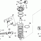 E250FPXSSS FFI, Elec Start, TNT, 25 IN shaft, wht Коленчатый вал & Поршень