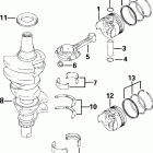 E25RL4SSS 4-Stroke, Rope Start, Tiller, 20 IN. shaft КОЛЕНЧАТЫЙ ВАЛ