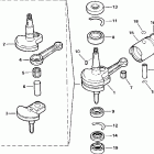 E3ROSSR Rope Start, Tiller, 15 in. shaft, N/A USA Колен. вал и поршень