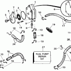 E40WRLSSC Commercial, Rope Start, Tiller, 15 IN. shaft Топливный насос и фильтр