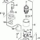 E50PL4SSC 4-Stroke, Elec Start, TNT, 20 IN. shaft Стартер