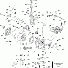 E6RL4SSB 4-Stroke, Rope Start, Tiller, 20 IN. Shaft Цилиндр и картер