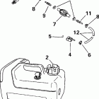 E8WRSSC Commercial, Rope Start, Tiller, 15 IN. shaft ТОПЛИВНЫЙ БАК