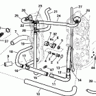 RE150FSSM FFI, Elec Start, TNT, 20 IN. shaft, wht Hose routing