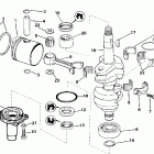 SE15BASSB Rope Start, Tiller, 15 IN. shaft, N/A USA Коленчатый вал & Поршень