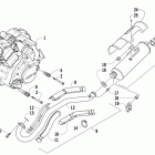 700 Mud Pro (VIN 4UF09ATV79T218699 and Up) Двигатель и глушитель