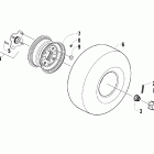 150 2X4 UTILITY Rear wheel assembly