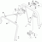 Prowler 550 Canopy and taillight assembly