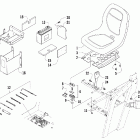 Prowler 550 Seat, battery, and tool kit assembly