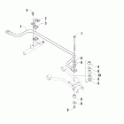 Prowler 700 XT Sway bar assembly