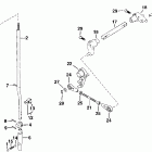 E40PL4EES Shift rod & lever