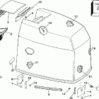 BE250CXECB Engine cover -- evinrude