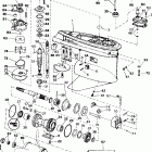E100WQXECS Gearcase -- 100wqx models