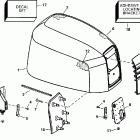 E175FTLECS Engine cover -- evinrude