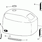 BE35QLEUR Капот-Evinrude