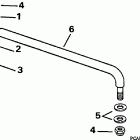BE70TLEUM Steering link kit without trim & tilt