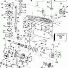 E225CZEUD Gearcase - standard rotation - 20 in. models