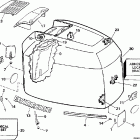 E225TXEUD Engine cover - evinrude - 200stl, 225stl