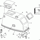 E40TELEUC Engine cover - johnson - rope start only