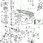 HE130CXAUM Gearcase - 130tl & 130tx standard rotation