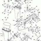 SE40RSLD Exhaust housing / stern & swivel bracket
